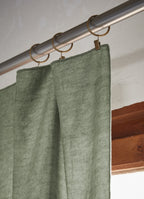 Adjustable Curtain + Lyocell Clip Rings Plain Lysandre - Thyme