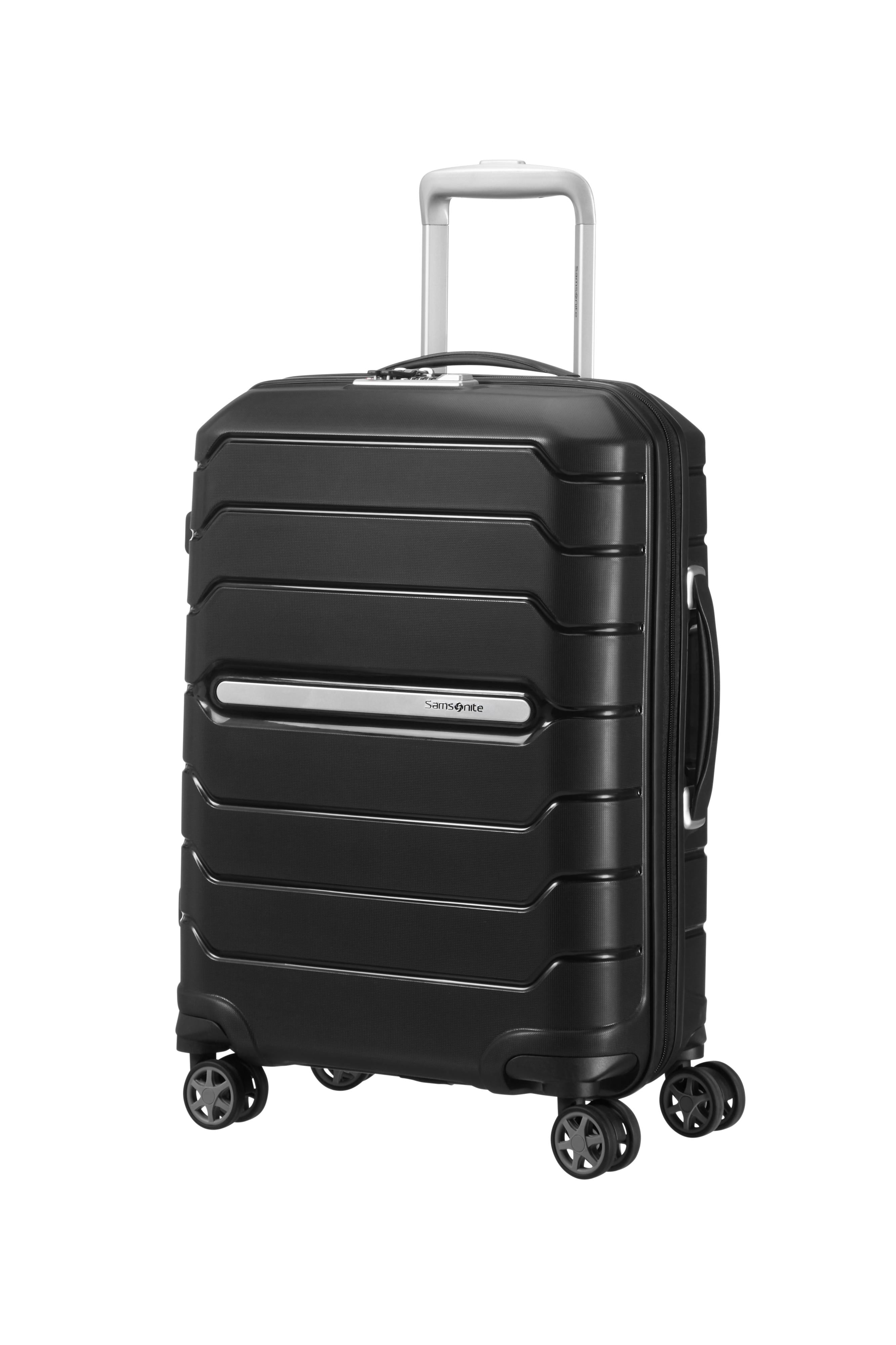 Expandable 4-Wheel Cabin Suitcase - Flux - Black