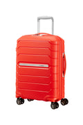 Expandable 4-Wheel Cabin Suitcase - Flux - Tangerine Red