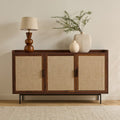 Jetson - Buffet 3 Portes - Tissu & Noyer