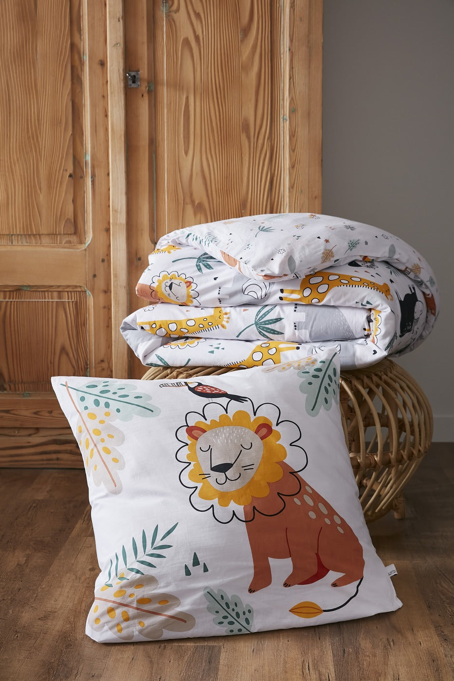 Savane - Parure De Lit (Housse De Couette + Taies D'Oreiller) - Coton Imprimé