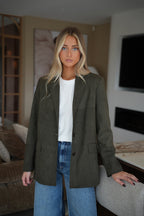 Veste Suédée Marylin - Kaki
