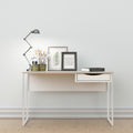 Function - Bureau 1 Tiroir Pieds Métal - Blanc