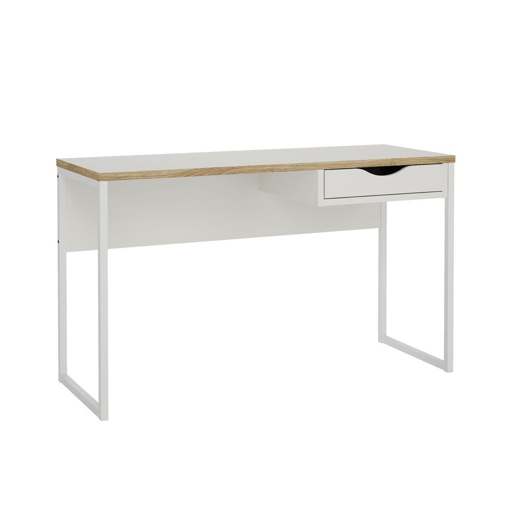 Function - Bureau 1 Tiroir Pieds Métal - Blanc