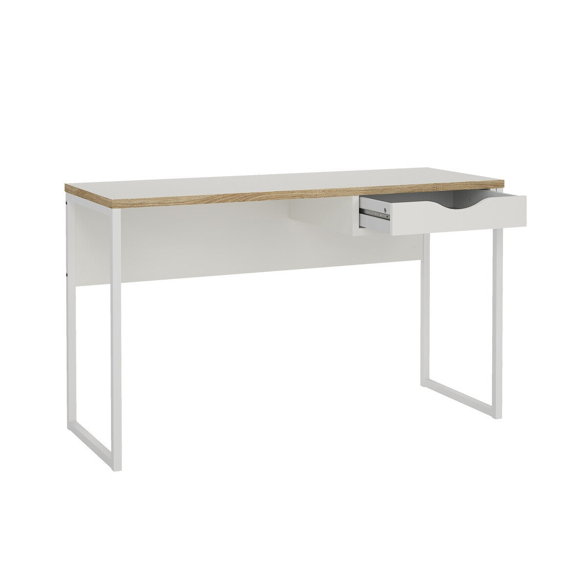 Function - Bureau 1 Tiroir Pieds Métal - Blanc