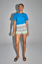 The India Shorts In Colorful Crochet From Oeko-Tex Cotton Made In Italy