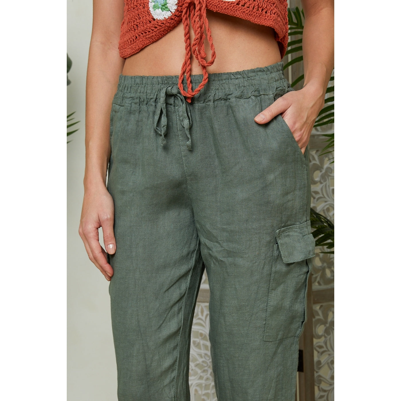 Pantalon - Kaki - Femme