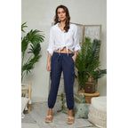 Autour Du Lin - Pantalones - Azul marino - Mujeres