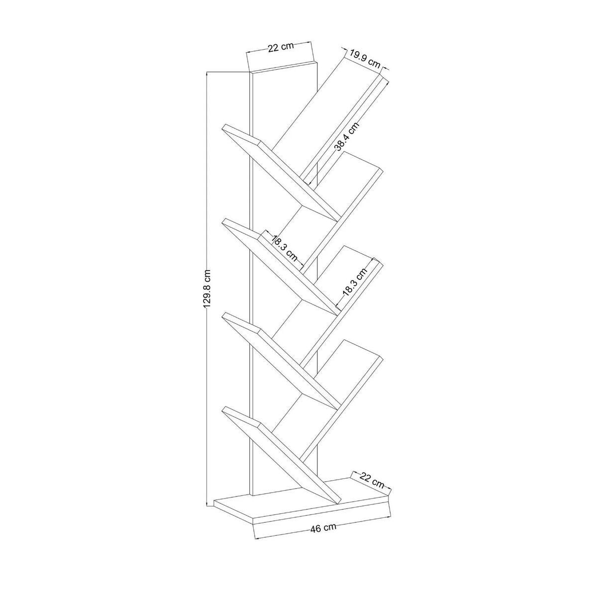 Tuval - Bookcase Shelf - Oak & White