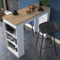 Tables De Cuisine Ja103 - Noyer / Blanc