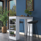 Tables De Cuisine Ja103 - Noyer / Blanc