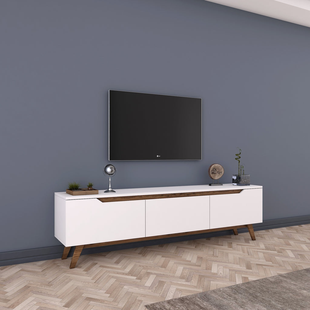 Meubles Tv D1 - Blanc / Noyer