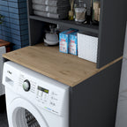 Meubles Lave-Linge Kd101 - Noyer / Anthracite