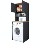 Meubles Lave-Linge Kd101 - Noyer / Anthracite