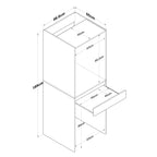 Meubles De Salle De Bain Kd113 - Blanc