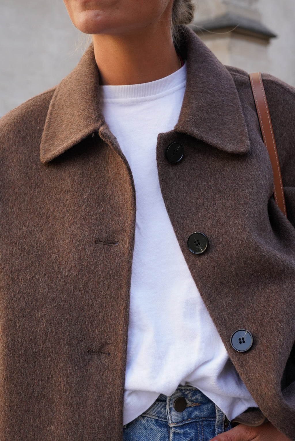 Veste Camille Laine Marron
