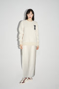 Blake Preppy White Maxi Skirt - White
