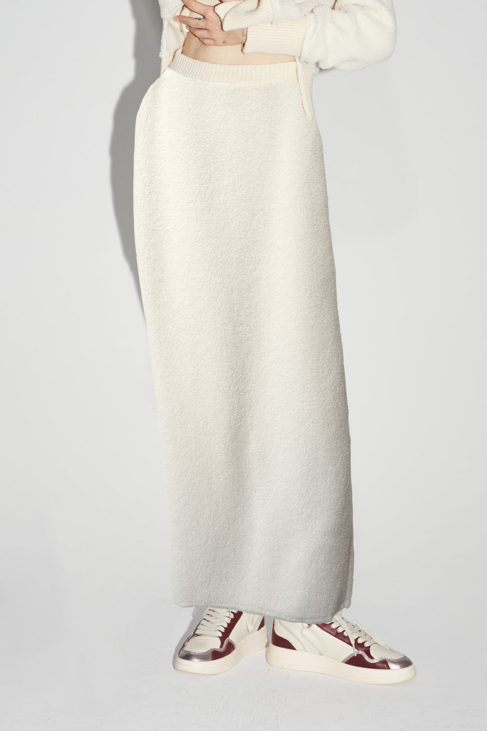 Blake Preppy White Maxi Skirt - White
