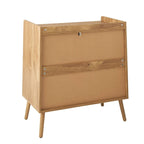 Palmo - Commode 3 Tiroirs / 1 Porte - Bois & Rotin