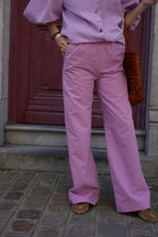 Pantalón Arthur Vichy Malva/Rosa