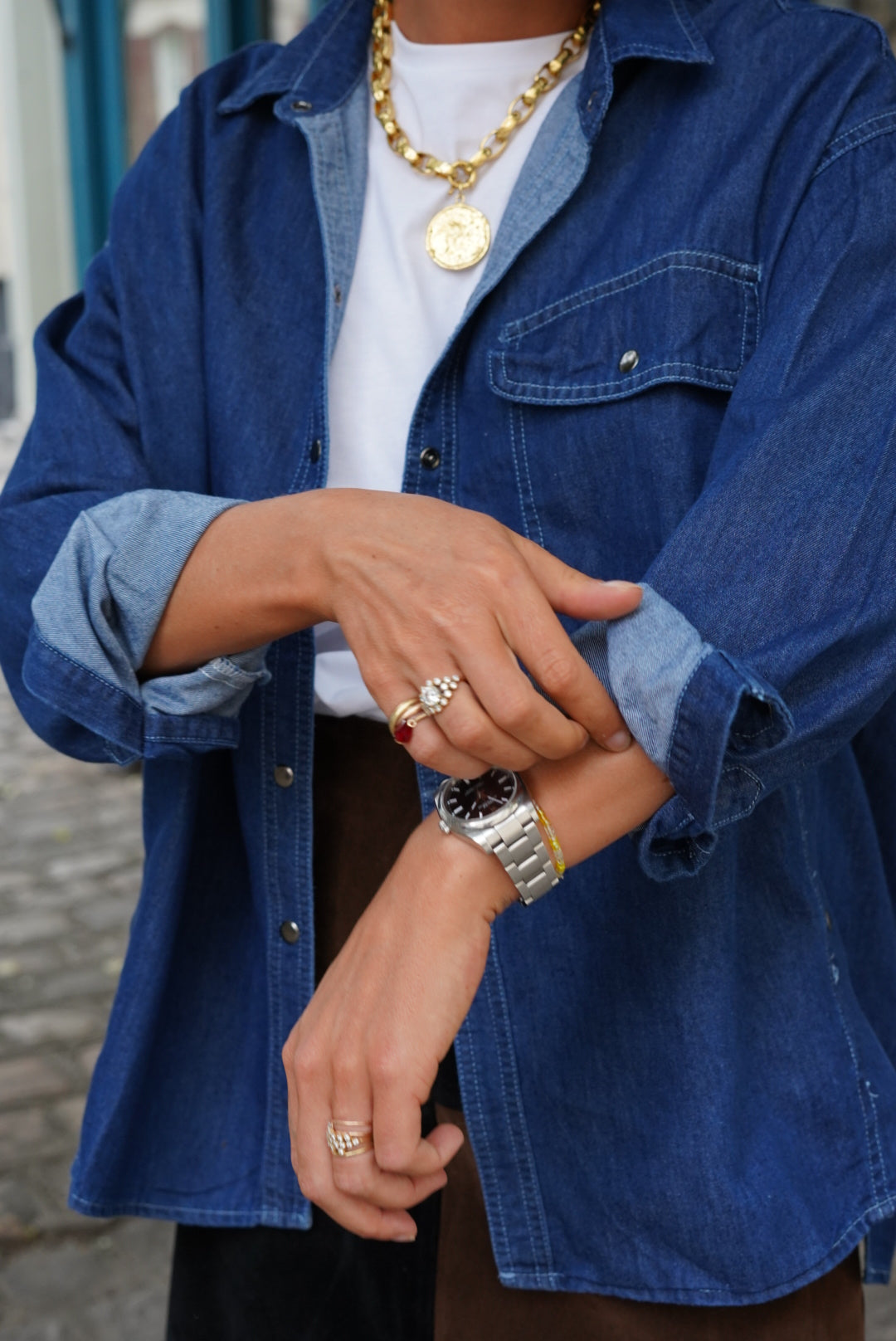 Chemise Louise Denim Bleu