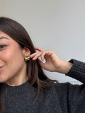Vintage Earrings - Draped Gold-Tone