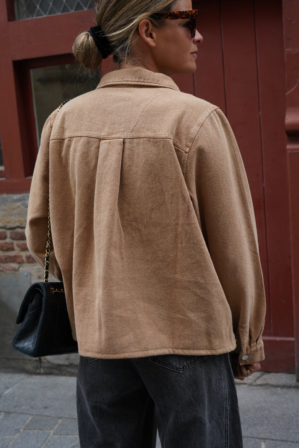 Laura Camel Denim Smock