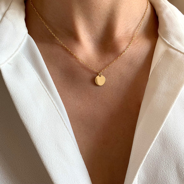 Collier Fin Médaille