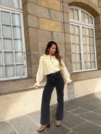 Brune light yellow blouse