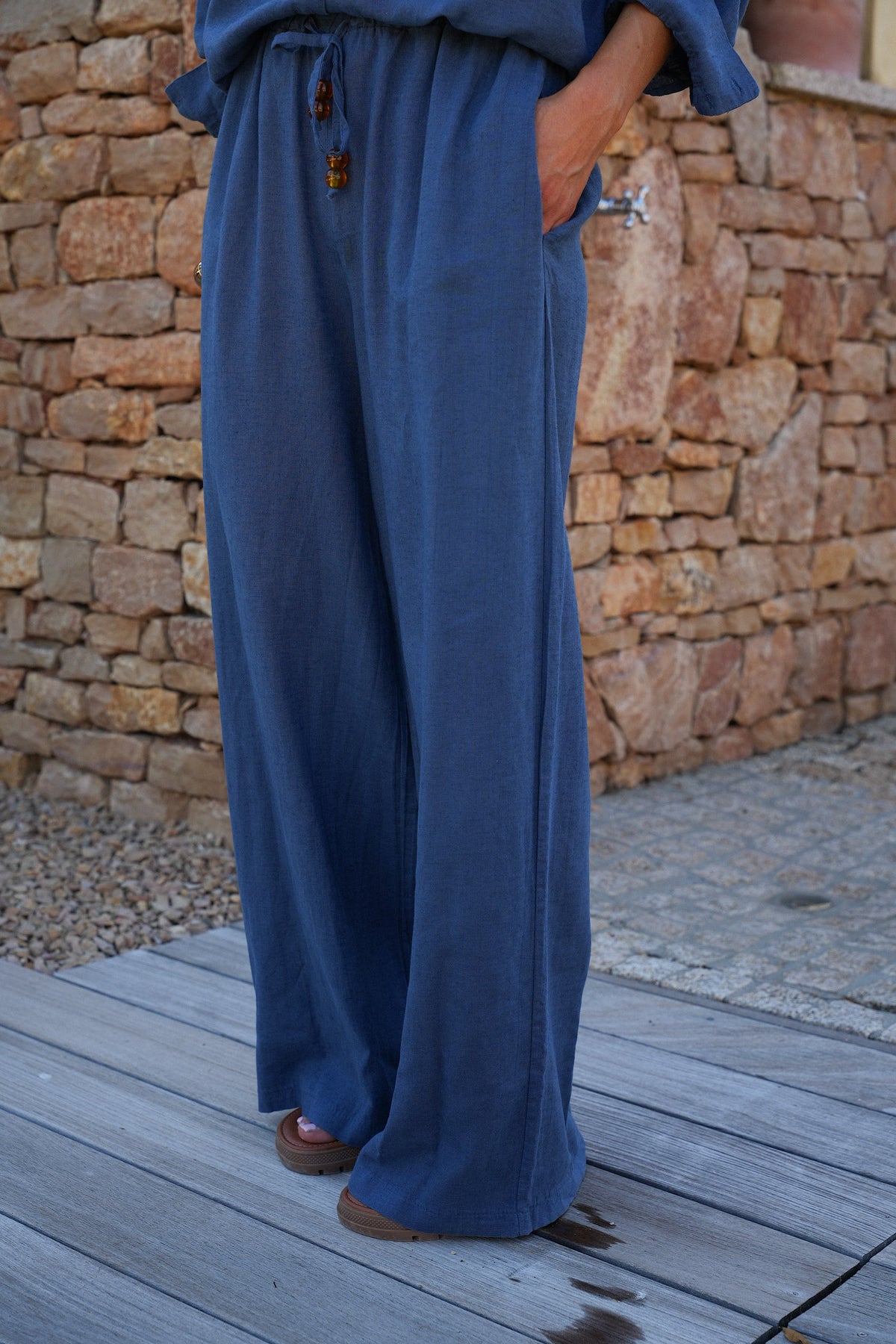Pantalón recto - Lore Azul