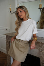 Alissa Short Skirt - Beige