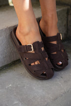 Mules Emy - Chocolat