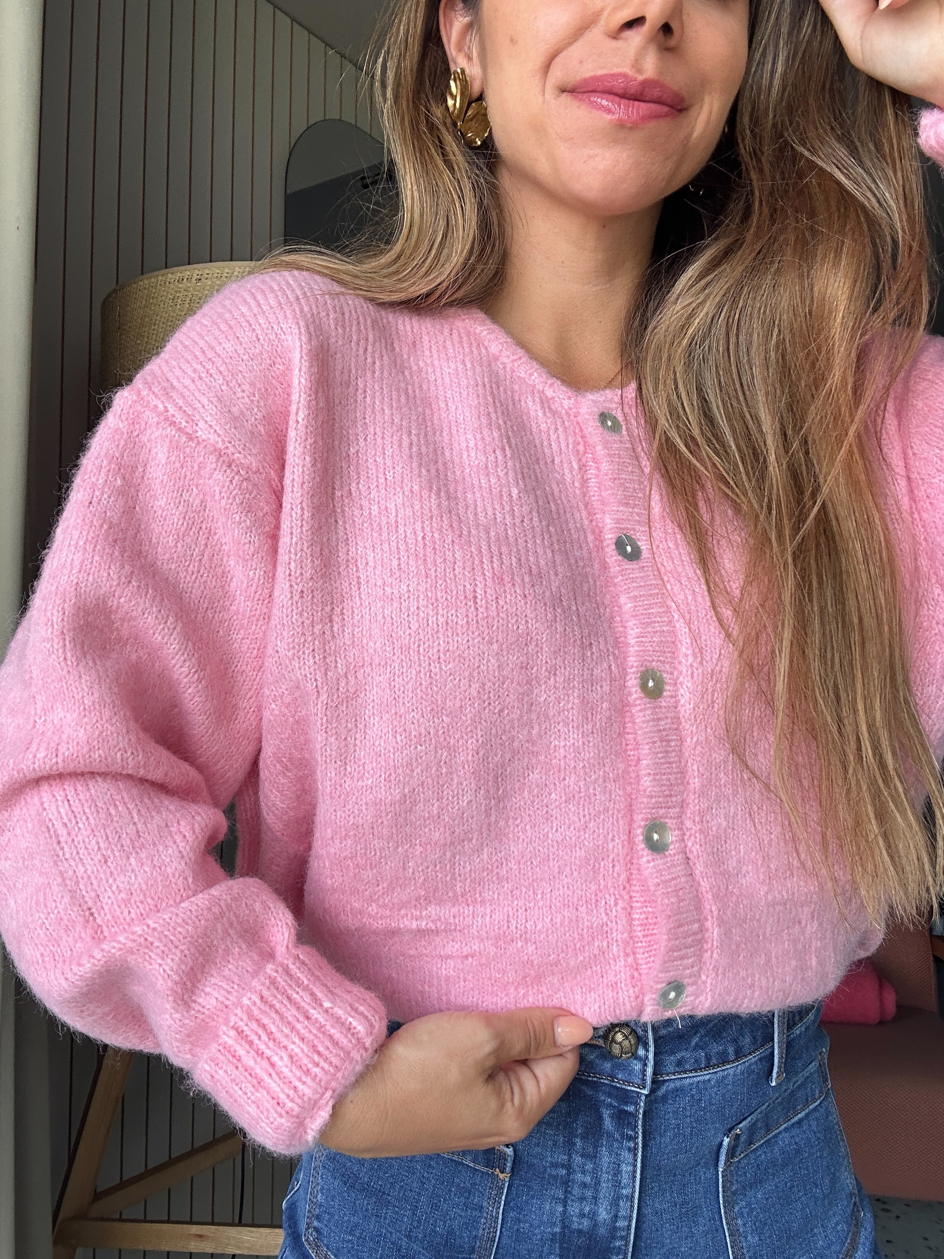 Cardigan Charlie rose bonbon