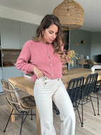 Maille En Laine Léonie Vieux Rose