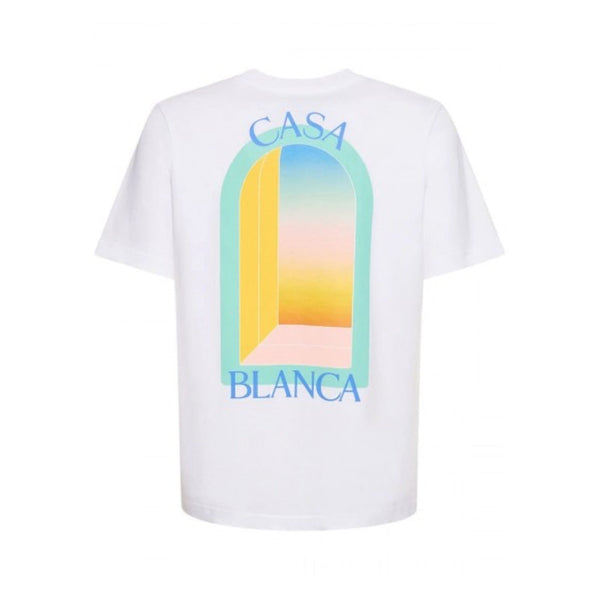 Casablanca - L'Arche Gradient Pastel T-Shirt Ss23 - White