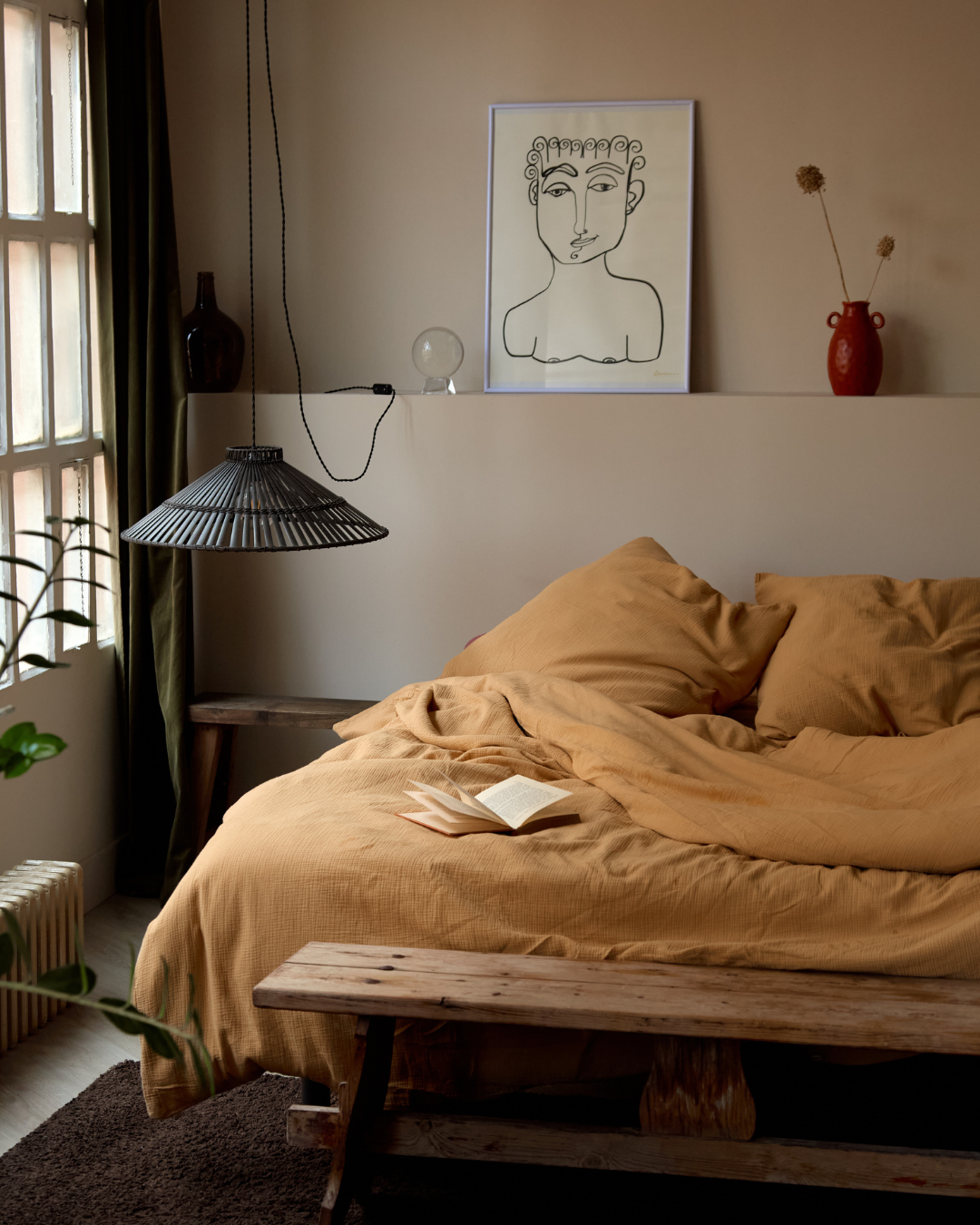 Duvet Cover - In Cotton Gauze 185G/M² - Honey