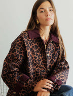 Leopardmönstrad trenchcoat Paco