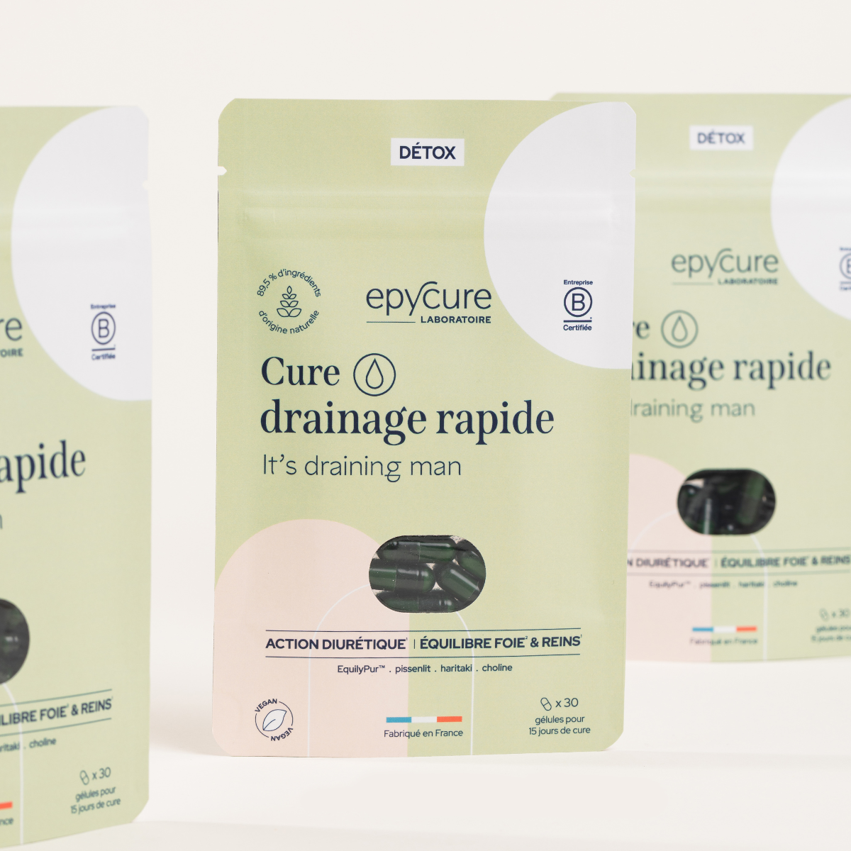 Cura de drenaje rápido