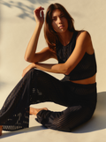 Black Stripes Pants