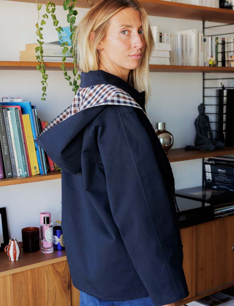 Milton Navy Trench Coat