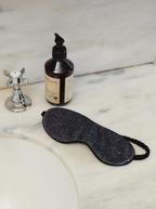 Mascarilla nocturna con purpurina plateada