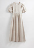 Vestido Pa Aerona Vestido De Lino - Beige - Mujer