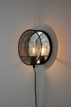 Lea - Aplique de Pared - Metal - Negro