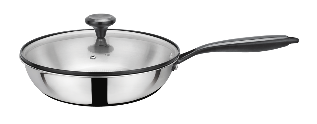 Sauteuse 26cm - Technologie Triplex - Acier Inoxydable - Inox