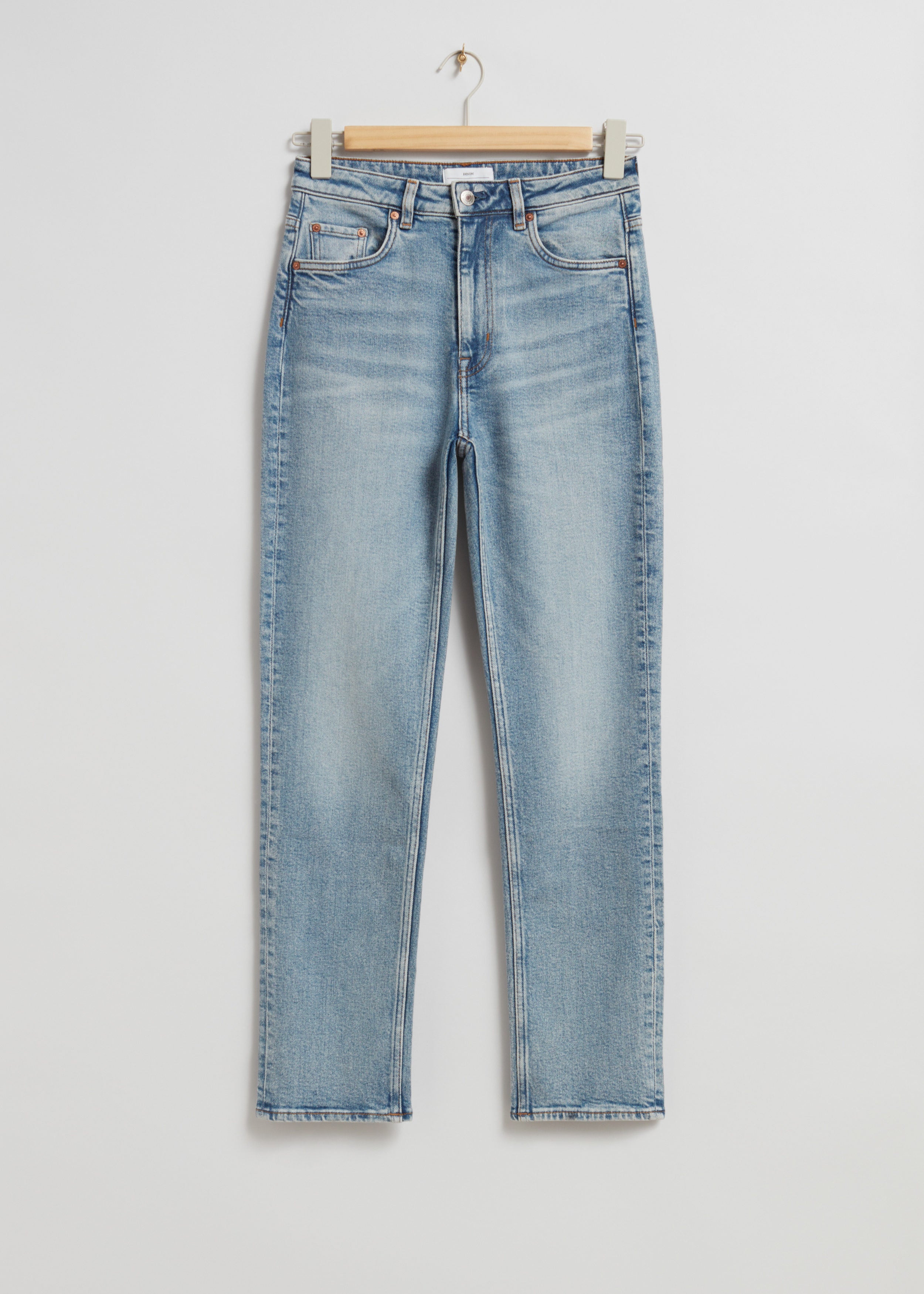 Vaqueros de corte slim S3(1) - Azul - Mujer