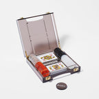 Estuche de póquer de lujo - Marrón