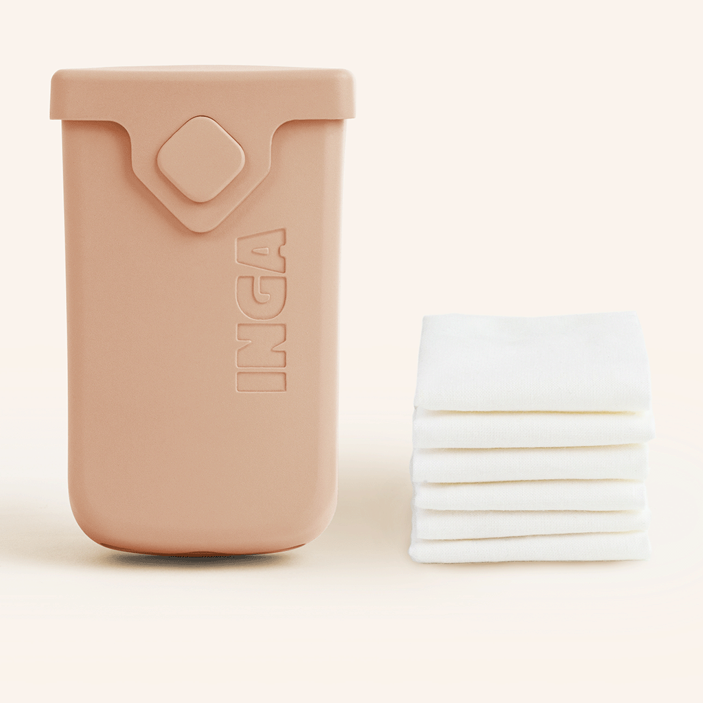 Orange washable fabric tissue cases