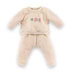 Jogging Beige Pour Poupon 30 Cm
