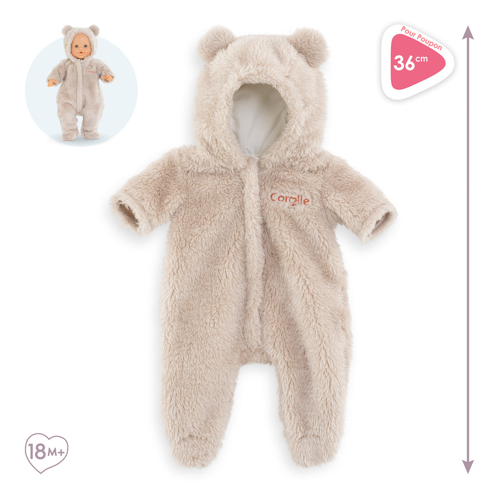 Combinaison Pilote Ourson Poupon 36 Cm