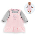 Robe Et T-Shirt Bords De Loire Pour Poupon 36 Cm